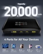 Baseus Laptop Power Bank, 20000mAh 100W Portable Charger Fast Charging, Blade High Density Version, Digital Display, Battery Pack - Image 7
