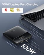 Baseus Laptop Power Bank, 20000mAh 100W Portable Charger Fast Charging, Blade High Density Version, Digital Display, Battery Pack - Image 8