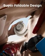 soundcore Space One Pro by Anker, Adaptive ANC Headphones, Super Foldable Design, 60H Lossless Audio, Ultra-Fast Charging, Hi-Res Wireless Audio with LDAC, Comfortable Fit, White - Image 4