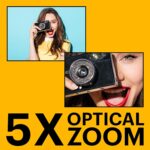 Kodak PIXPRO Friendly Zoom FZ55-RD 16MP Digital Camera with 5X Optical Zoom 28mm Wide Angle and 2.7" LCD Screen (Red) - Image 5