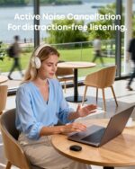 soundcore Space One Pro by Anker, Adaptive ANC Headphones, Super Foldable Design, 60H Lossless Audio, Ultra-Fast Charging, Hi-Res Wireless Audio with LDAC, Comfortable Fit, White - Image 8