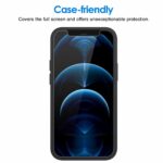 JETech Screen Protector for iPhone 12 Pro Max 6.7-Inch, Tempered Glass Film, 3-Pack - Image 6