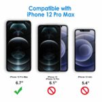 JETech Screen Protector for iPhone 12 Pro Max 6.7-Inch, Tempered Glass Film, 3-Pack - Image 7
