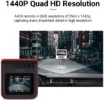 70mai A400 Dual Channel Car Dash Cam, 1440p Front & 1080p Rear, WDR, Night Vision, G-Sensor, App Playback & Share, Optional Parking Monitoring (Gray) - Image 6