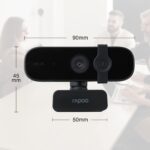 RAPOO C280 WEBCAM 2K HD USB2.0 MIC ROTATABLE CAMERA - Image 2