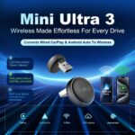 Carlinkit Wireless CarPlay & Android Auto Adapter - Mini Ultra 3 Convert OEM Wired to Wireless Dongle for iPhone & Android 11+, USB-A/Type-C Plug & Play, Fast Connection, Online Upgrade - Image 9