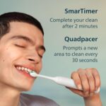 Philips Sonicare 4100 Power Toothbrush, Rechargeable Electric Toothbrush with Pressure Sensor, Black – International Warranty – HX3681/24 - Image 4