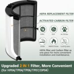 Dyson Combi Glass HEPA and Activated Carbon Replacement Purifier Filter 360° Combi 2 in 1 HEPA + Carbon Filter for Dyson TP04 HP04 TP07 TP06 HP06 TP4A TP7A PH02 PH01 PH03 PH04 PH3A HP09 TP09 HP07 HP10 TP10 HP4A HP7A DP04 Air Purifi-er, HEPA Carbon Filter #965432-01 - Image 5