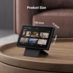 EZVIZ Wireless Monitor Touch Screen with Ringtone, Central Control Screen, Works with Up to 30 Cameras/Doorbells, Wire free 7-Inch Colour Touchable Display, Live View Playback, 2-Way Talk (SD7) - Image 3