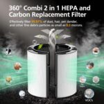 Dyson Combi Glass HEPA and Activated Carbon Replacement Purifier Filter 360° Combi 2 in 1 HEPA + Carbon Filter for Dyson TP04 HP04 TP07 TP06 HP06 TP4A TP7A PH02 PH01 PH03 PH04 PH3A HP09 TP09 HP07 HP10 TP10 HP4A HP7A DP04 Air Purifi-er, HEPA Carbon Filter #965432-01 - Image 9