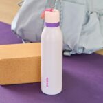 Owala FreeSip Twist Insulated Stainless Steel Water Bottle with Straw for Sports and Travel, BPA-Free, 18-oz, Pink/Purple (Dreamy Field) - Image 2
