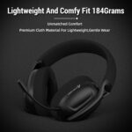 ATTACK SHARK L80 Wireless Gaming Headset, 2.4Ghz USB Gaming Headphones with Bluetooth 5.2, 50H Battery, Noise Canceling Mic, 3.5mm Wired, Wireless Headset for PC Nintendo Switch PS5 PS4 Mac(Black) - Image 4